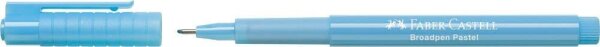 FABER-CASTELL Broadpen Pastel Fineliner blau 0,8 mm, 1 St.