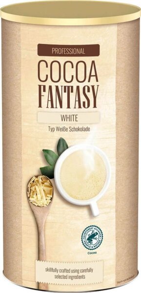 COCOA FANTASY WHITE Trinkschokolade, mild, 850 g
