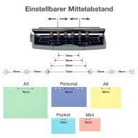 RAPESCO® Locher für Terminplaner 1725 schwarz, 1 St.