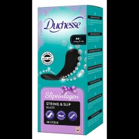 Duchesse Slipeinlagen String & Slip Black, 28 St.