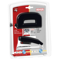 novus Locher und Heftgeräte Set E210/E15 schwarz