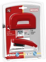 novus Locher und Heftgeräte Set E210/E15 rot