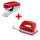 novus Locher und Heftgeräte Set E210/E15 rot