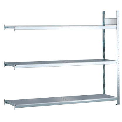 SCHULTE Anbau-Schwerlast-Weitspannregal WS 2000 15505 silber 150,0 x 60,0 x 200,0 cm