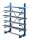 SCHULTE Kragarmregal K1000 14480 enzianblau 125,0 x 50,0 x 200,0 cm