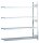 SCHULTE Anbau-Schwerlast-Weitspannregal WS 2000 15585 silber 150,0 x 60,0 x 250,0 cm