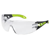 uvex Schutzbrille pheos 9192 schwarz, grün, 1 St.