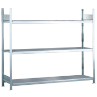 SCHULTE Schwerlast-Weitspannregal WS 2000 15516 silber 200,0 x 80,0 x 200,0 cm