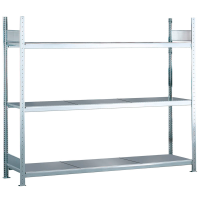 SCHULTE Schwerlast-Weitspannregal WS 2000 15526 silber 225,0 x 80,0 x 200,0 cm