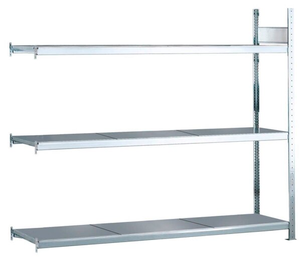 SCHULTE Anbau-Schwerlast-Weitspannregal WS 2000 15523 silber 225,0 x 50,0 x 200,0 cm