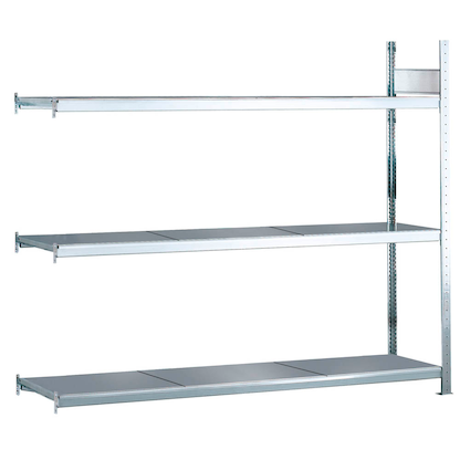 SCHULTE Anbau-Schwerlast-Weitspannregal WS 2000 15523 silber 225,0 x 50,0 x 200,0 cm