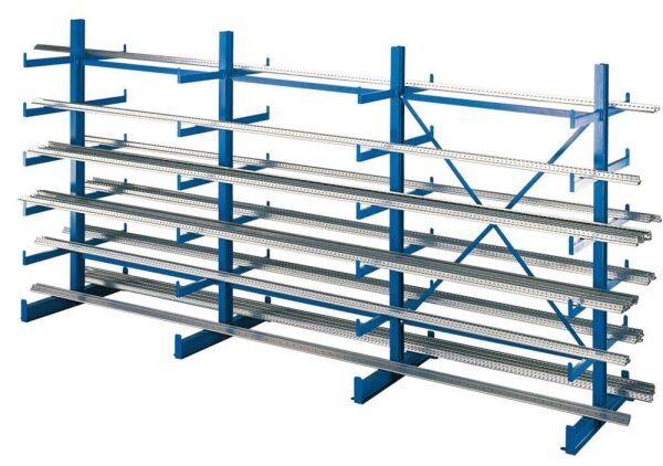 SCHULTE Anbau-Schwerlastregal K1000 14491 enzianblau 125,0 x 100,0 x 200,0 cm