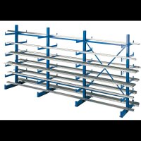 SCHULTE Anbau-Schwerlastregal K1000 14491 enzianblau 125,0 x 100,0 x 200,0 cm