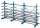 SCHULTE Anbau-Schwerlastregal K1000 14491 enzianblau 125,0 x 100,0 x 200,0 cm
