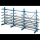 SCHULTE Anbau-Schwerlastregal K1000 14491 enzianblau 125,0 x 100,0 x 200,0 cm