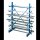 SCHULTE Kragarmregal K1000 14490 enzianblau 125,0 x 100,0 x 200,0 cm