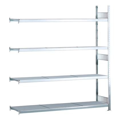 SCHULTE Anbau-Schwerlast-Weitspannregal WS 2000 15601 silber 225,0 x 40,0 x 250,0 cm