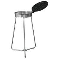 Müllsackständer 70,0 - 120,0 l schwarz, silber, 1 St.