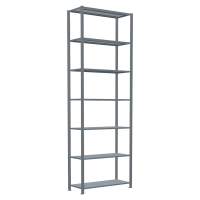 SCHULTE Schwerlastregal MULTIplus 150 12742 silber 100,0 x 40,0 x 300,0 cm