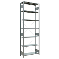 SCHULTE Schwerlastregal MULTIplus 150 12742 silber 100,0 x 40,0 x 300,0 cm