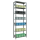 SCHULTE Schwerlastregal MULTIplus 150 12742 silber 100,0 x 40,0 x 300,0 cm