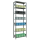SCHULTE Schwerlastregal MULTIplus 150 12742 silber 100,0 x 40,0 x 300,0 cm