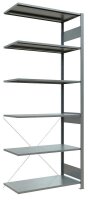 SCHULTE Anbau-Schwerlastregal MULTIplus 150 12756 silber 100,0 x 50,0 x 250,0 cm