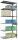 SCHULTE Anbau-Schwerlastregal MULTIplus 150 12756 silber 100,0 x 50,0 x 250,0 cm
