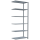 SCHULTE Anbau-Schwerlastregal MULTIplus 150 12756 silber 100,0 x 50,0 x 250,0 cm