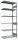 SCHULTE Anbau-Schwerlastregal MULTIplus 150 12756 silber 100,0 x 50,0 x 250,0 cm