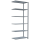 SCHULTE Anbau-Schwerlastregal MULTIplus 150 12756 silber 100,0 x 50,0 x 250,0 cm