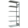 SCHULTE Anbau-Schwerlastregal MULTIplus 150 12756 silber 100,0 x 50,0 x 250,0 cm