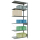 SCHULTE Anbau-Schwerlastregal MULTIplus 150 12756 silber 100,0 x 50,0 x 250,0 cm