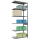 SCHULTE Anbau-Schwerlastregal MULTIplus 150 12756 silber 100,0 x 50,0 x 250,0 cm