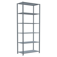 SCHULTE Schwerlastregal MULTIplus 250 12951 silber 100,0 x 50,0 x 250,0 cm