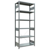 SCHULTE Schwerlastregal MULTIplus 250 12951 silber 100,0 x 50,0 x 250,0 cm