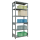 SCHULTE Schwerlastregal MULTIplus 250 12951 silber 100,0 x 50,0 x 250,0 cm