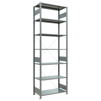 SCHULTE Schwerlastregal MULTIplus 150 12752 silber 100,0 x 50,0 x 300,0 cm