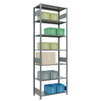 SCHULTE Schwerlastregal MULTIplus 150 12752 silber 100,0 x 50,0 x 300,0 cm