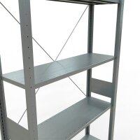 SCHULTE Schwerlastregal MULTIplus 150 12732 silber 100,0 x 30,0 x 300,0 cm