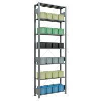 SCHULTE Schwerlastregal MULTIplus 150 12732 silber 100,0 x 30,0 x 300,0 cm