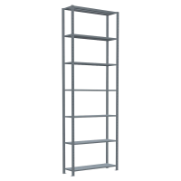 SCHULTE Schwerlastregal MULTIplus 150 12732 silber 100,0 x 30,0 x 300,0 cm