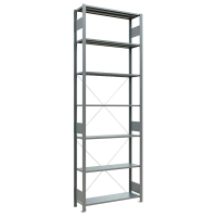 SCHULTE Schwerlastregal MULTIplus 150 12732 silber 100,0 x 30,0 x 300,0 cm