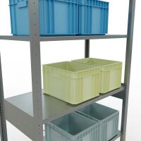 SCHULTE Schwerlastregal MULTIplus 150 12751 silber 100,0 x 50,0 x 250,0 cm