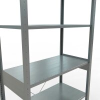 SCHULTE Schwerlastregal MULTIplus 150 12751 silber 100,0 x 50,0 x 250,0 cm