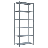SCHULTE Schwerlastregal MULTIplus 150 12751 silber 100,0 x 50,0 x 250,0 cm