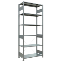 SCHULTE Schwerlastregal MULTIplus 150 12751 silber 100,0 x 50,0 x 250,0 cm