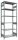 SCHULTE Schwerlastregal MULTIplus 150 12751 silber 100,0 x 50,0 x 250,0 cm