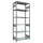 SCHULTE Schwerlastregal MULTIplus 150 12751 silber 100,0 x 50,0 x 250,0 cm