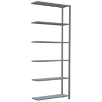 SCHULTE Anbau-Schwerlastregal MULTIplus 150 12736 silber 100,0 x 30,0 x 250,0 cm